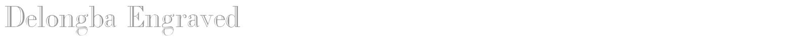 Delongba Engraved font preview